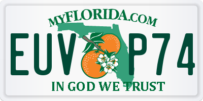 FL license plate EUVP74