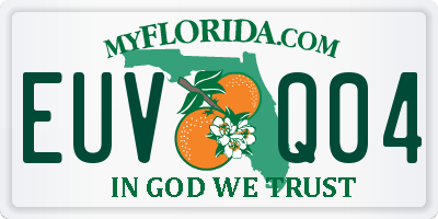 FL license plate EUVQ04