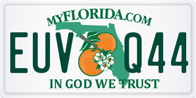 FL license plate EUVQ44