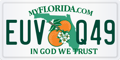 FL license plate EUVQ49