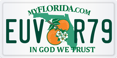 FL license plate EUVR79