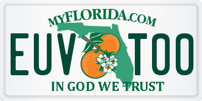 FL license plate EUVT00