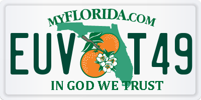 FL license plate EUVT49