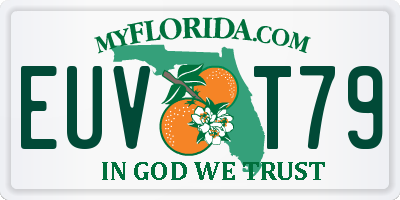 FL license plate EUVT79