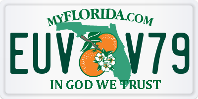 FL license plate EUVV79