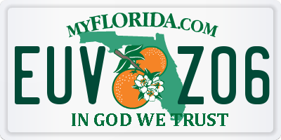 FL license plate EUVZ06
