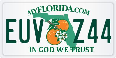 FL license plate EUVZ44