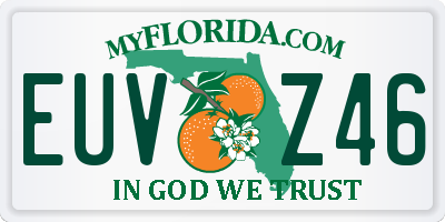 FL license plate EUVZ46