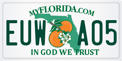 FL license plate EUWA05