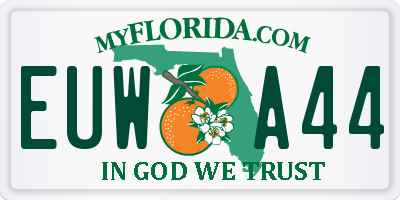 FL license plate EUWA44