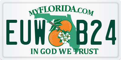 FL license plate EUWB24