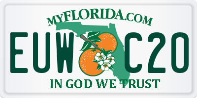 FL license plate EUWC20