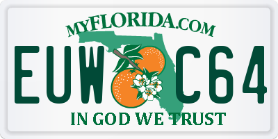 FL license plate EUWC64