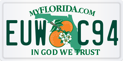 FL license plate EUWC94