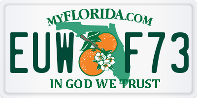 FL license plate EUWF73