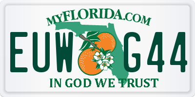 FL license plate EUWG44