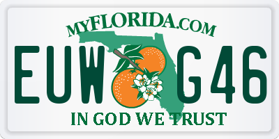 FL license plate EUWG46