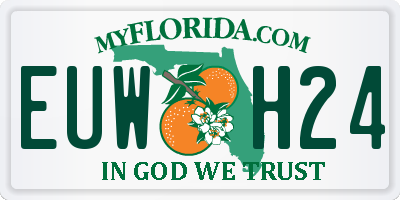 FL license plate EUWH24
