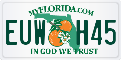 FL license plate EUWH45