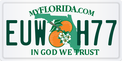 FL license plate EUWH77