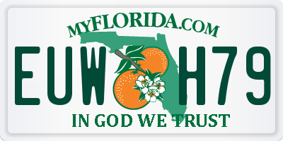 FL license plate EUWH79