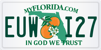 FL license plate EUWI27