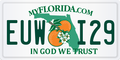 FL license plate EUWI29