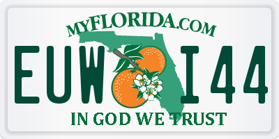 FL license plate EUWI44