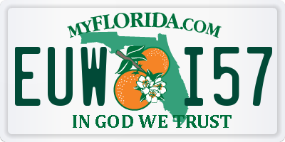 FL license plate EUWI57