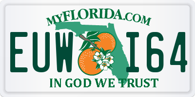 FL license plate EUWI64