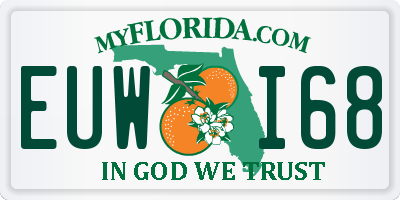 FL license plate EUWI68