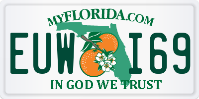 FL license plate EUWI69