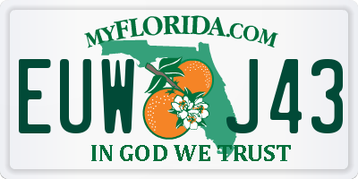 FL license plate EUWJ43