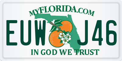 FL license plate EUWJ46