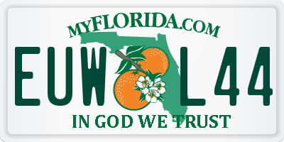 FL license plate EUWL44