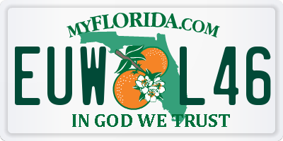 FL license plate EUWL46