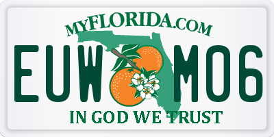 FL license plate EUWM06