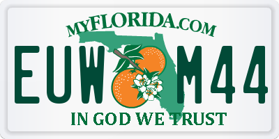FL license plate EUWM44