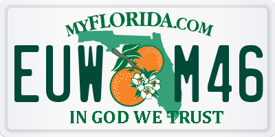 FL license plate EUWM46