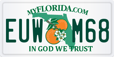 FL license plate EUWM68