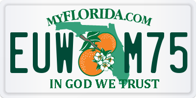 FL license plate EUWM75