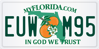 FL license plate EUWM95
