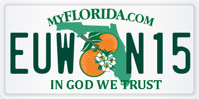 FL license plate EUWN15