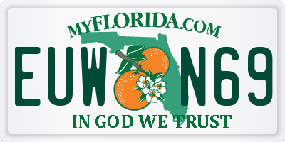 FL license plate EUWN69