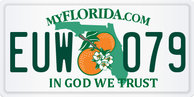 FL license plate EUWO79