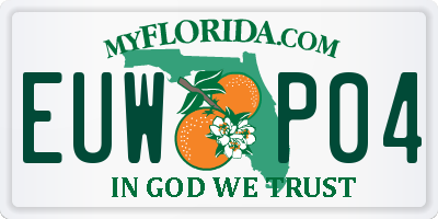 FL license plate EUWP04