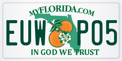FL license plate EUWP05