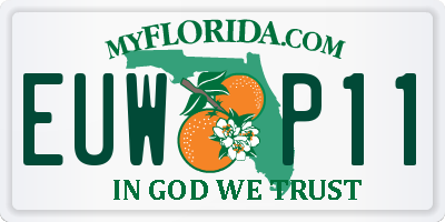 FL license plate EUWP11