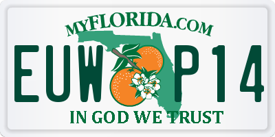 FL license plate EUWP14