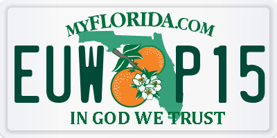 FL license plate EUWP15